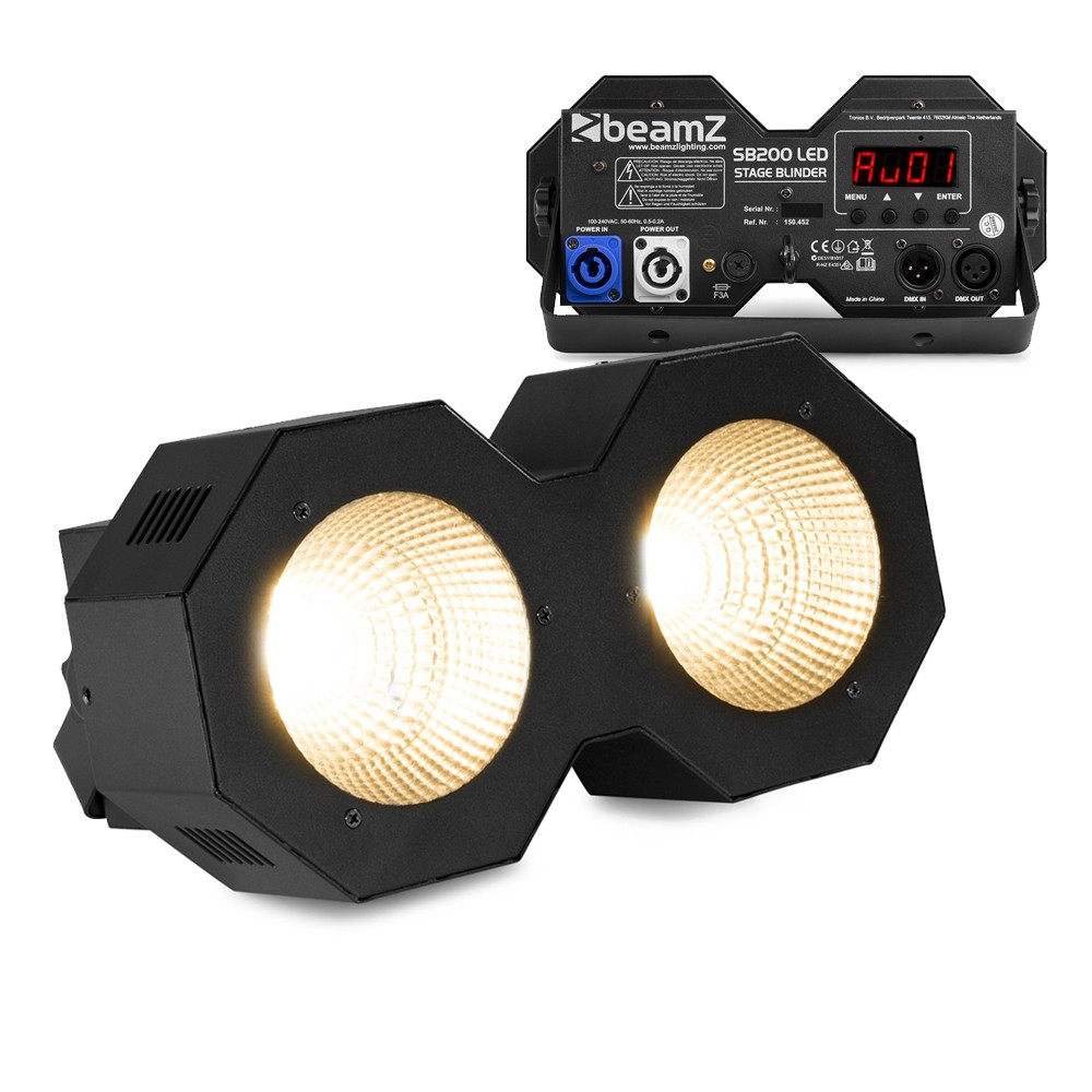 BeamZ SB200 Stage Blinder 2x 50W COB LED Lighting for Events and Performances