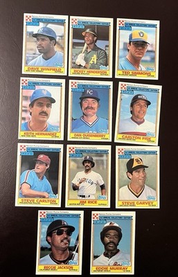 11 original 1984 Ralston Purina  1st Annual Collectors  Edition  baseball cards