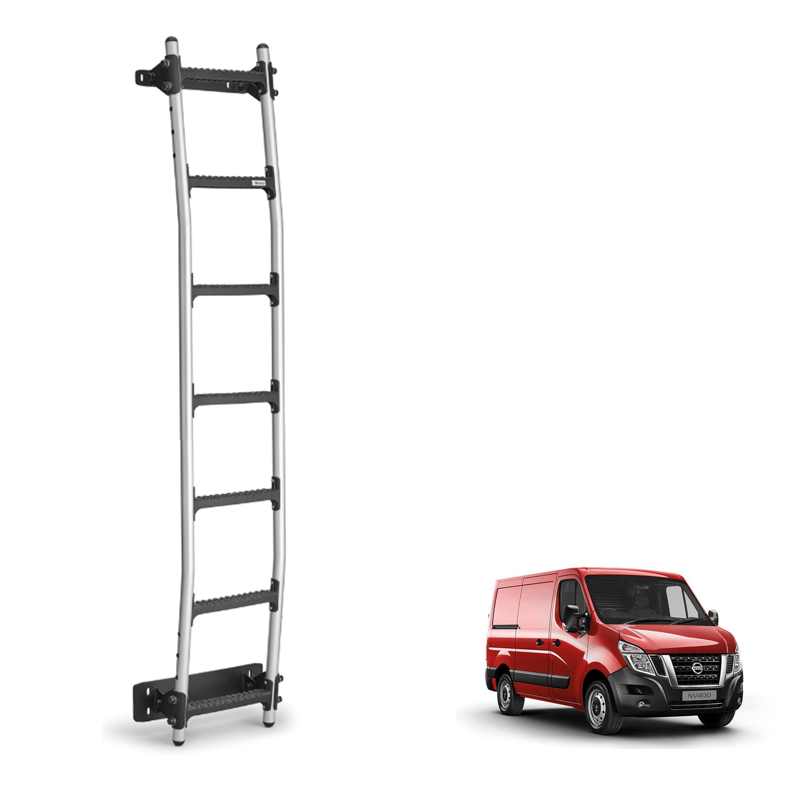 Nissan NV400 Rear Rhino Ladder for 2010-2021 [H1] 7 Anti-slip Steps