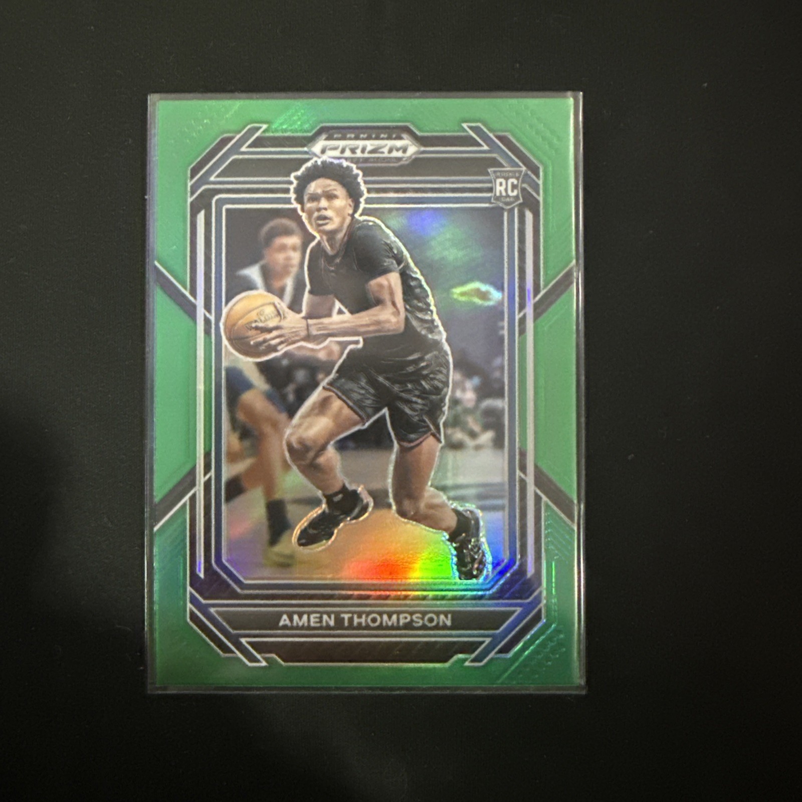 2023 Prizm Draft Amen Thompson Rookie Card RC Green Prizm #4 Houston Rockets
