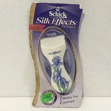 Vintage Schick Silk Effects Limited Edition Purple & Ivory Floral Razor Women’s