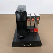 Breville Nespresso Essenza Mini Piano Black Espresso Machine Pods, Drawer Bundle