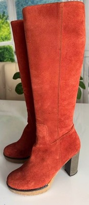 Alba Moda  Damen Wildleder Stiefel Terrakotta  Gr. 39  in gutem Zustand