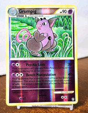 POKEMON GRUMPIG 23/102 REVERSE HOLO RARE TRIUMPHANT LP
