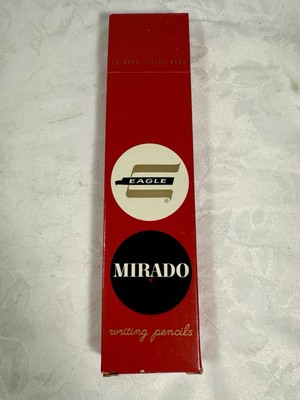 Box Of 12 Unused Vintage Eagle Mirado #2 Medium Soft Pencils #174 Chemi-Sealed