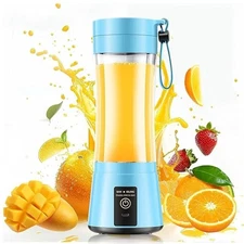 Portable Blender Juicer Cup USB Rechargeable Smoothies Mixer Fruit Machine