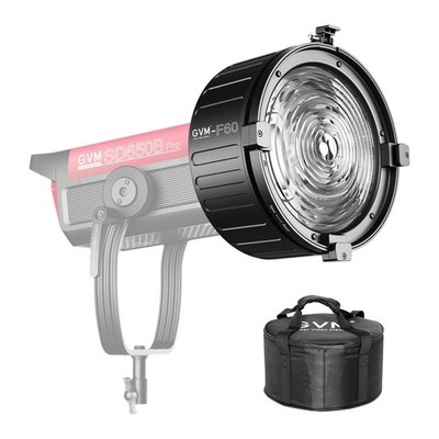 GVM F60 Fresnel Lens for LED Video Light with Bowens Mount, Compatible with P...