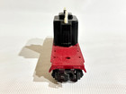 LIONEL POSTWAR 6818 RED FLAT CAR WITH BLACK TRANSFORMER LF — photo 5
