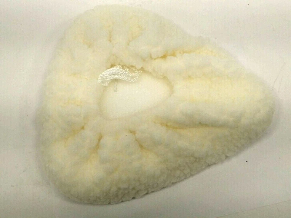 Funda de asiento de bicicleta acolchada de piel de oveja de imitación Foto 4 de 4