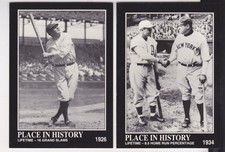 MINT 2 CARD 1992 CONLON BABE RUTH BASEBALL #46 GRAND SLAMS/#47 HOME RUN PERCENT