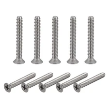6#-32x1" Flat Head Machine Screws Phillips 304 Stainless Steel Bolts 100pcs