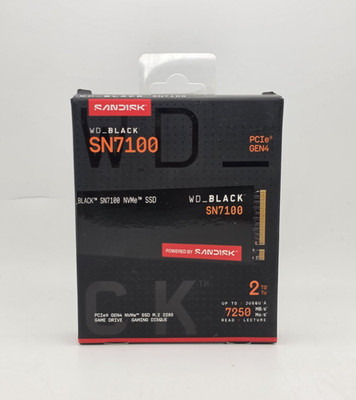 Western Digital WD_BLACK SN7100 2TB M.2 2280 NVMe PCIe 4.0 x4 Internal SSD