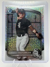 2025 Bowman Chrome Draft BILLY CARLSON Image Variation SSP #BDC-10 White Sox ⭐️