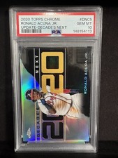 Ronald Acuna Jr 2020 Topps Chrome Update Decade's Next #DNC5 PSA 10 GEM MINT