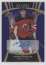 2019 Upper Deck Allure Rookies Purple Diamond 9/10 Nathan Bastian #114 Auto fm0