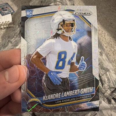 2025 Panini Prizm KeAndre Lambert-Smith RC #349 Lazer Prizm LA Chargers