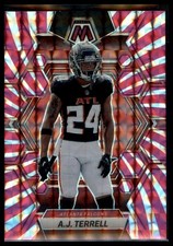 2023 Panini Mosaic #10 A.J. Terrell Pink Swirl Mosaic #/11
