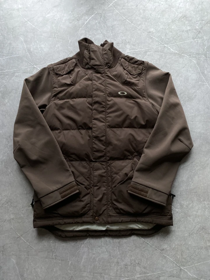 Rare Oakley Down Jacket & Vest 2 in 1 Nylon Outdoor Gorpcore Brown Size M - Image 2 of 4