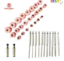 Sioux Valve Seat Grinding Wheels 24 Pcs with 11 Pcs Pilots + 2x Stone Holder USA