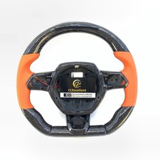 For Lamborghini Huracan 2015-2025 Real Forged Carbon Fibe Led Steering Wheel