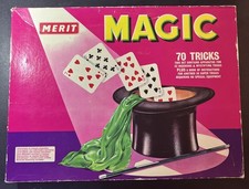 Vtg Merit Magic Set 70 Tricks Magic Boxed Set Made In England See description 