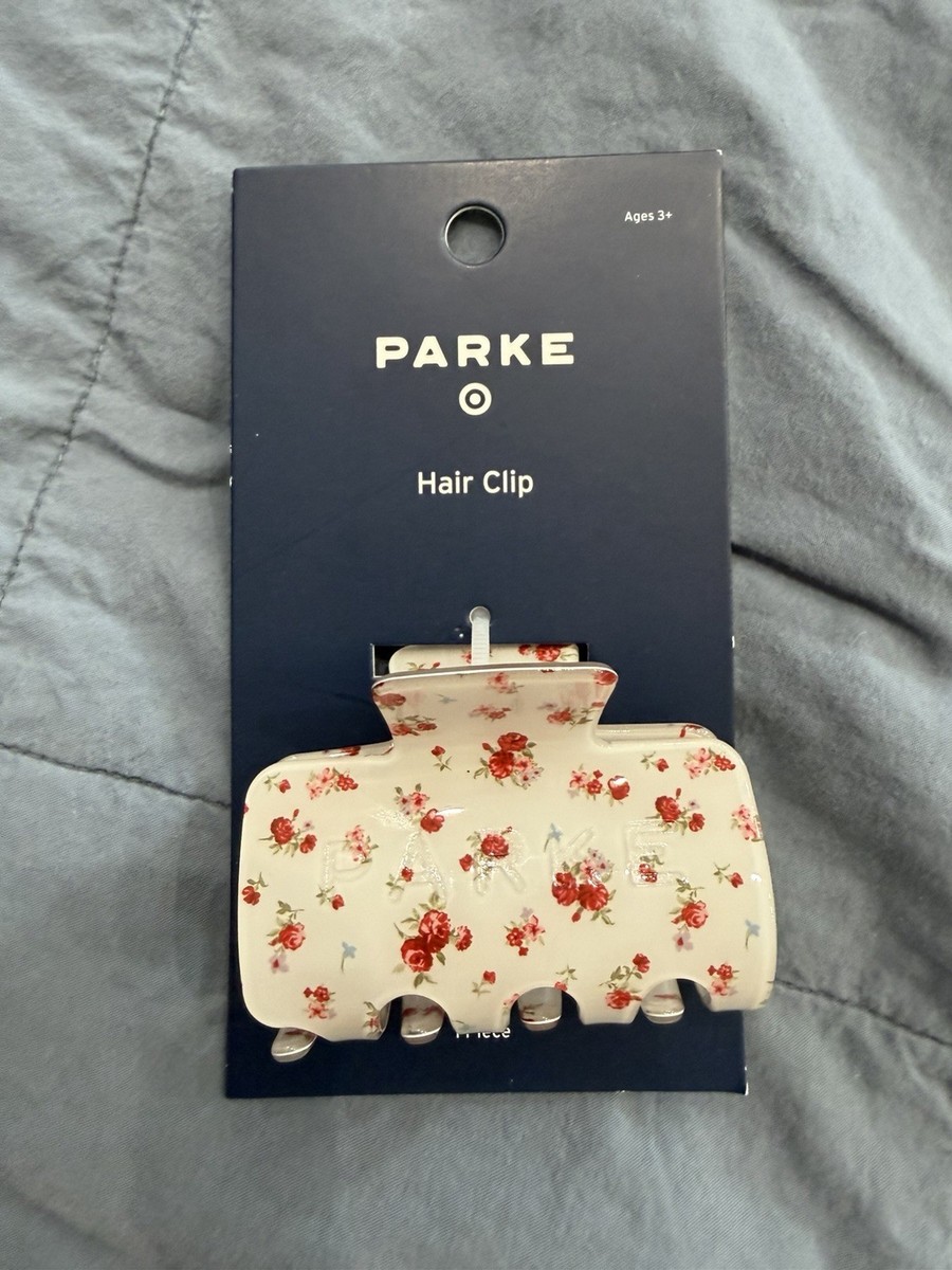 PARKE Cream Floral Claw Clip NWT | eBay display picture 1