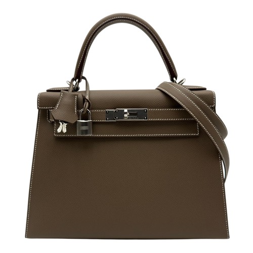 HERMES Kelly 28 outer sewing W刻 Handbag Japan ookura
