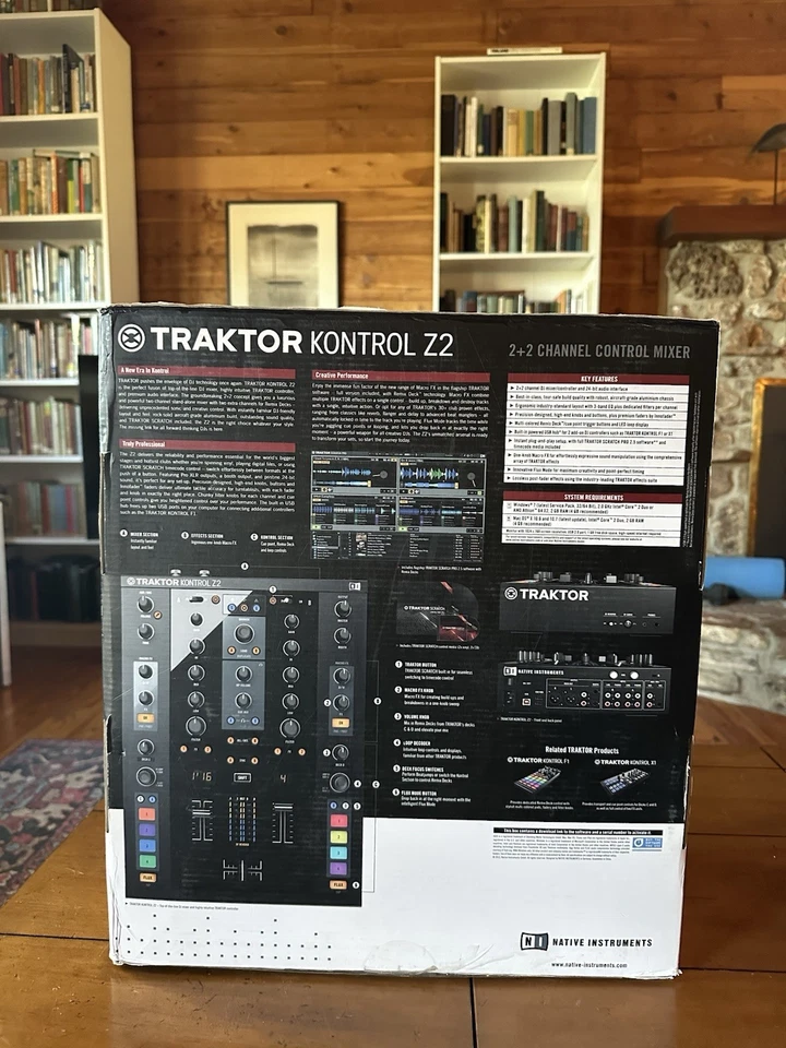 Native Instruments Traktor Kontrol Z2 2 + 2 Channel Control Mixer Works w/Box - Image 3 of 4