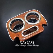 Wood Grain Cup Holder Customized Vip Car Center Desk Table For 2005-2018 Hiace