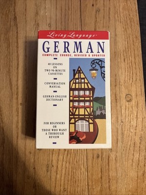 German Complete Course Revised & Updated 40 Lessons On 2 Cassettes New