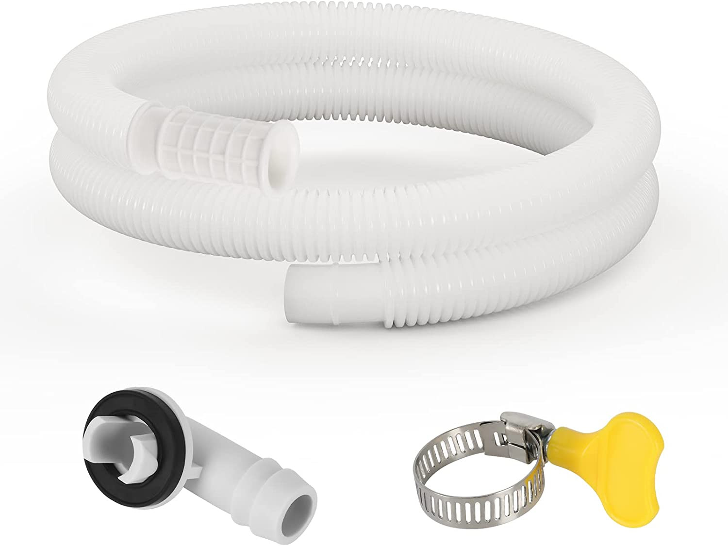 HOXHA 5 Ft Air Conditioner Drain Hose Kit Plastic Tubing for AC Condensate Flexi