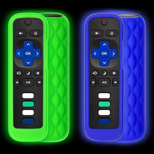  Pack of 2 Remote Cover Case for Roku TV Remote Control/Silicone Protective Sle