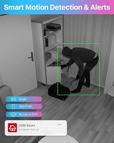  3K Lite 8CH H.265+ Home Security Camera System with AI Human/Vehicle 8CH+4Cam - Image 4 of 4