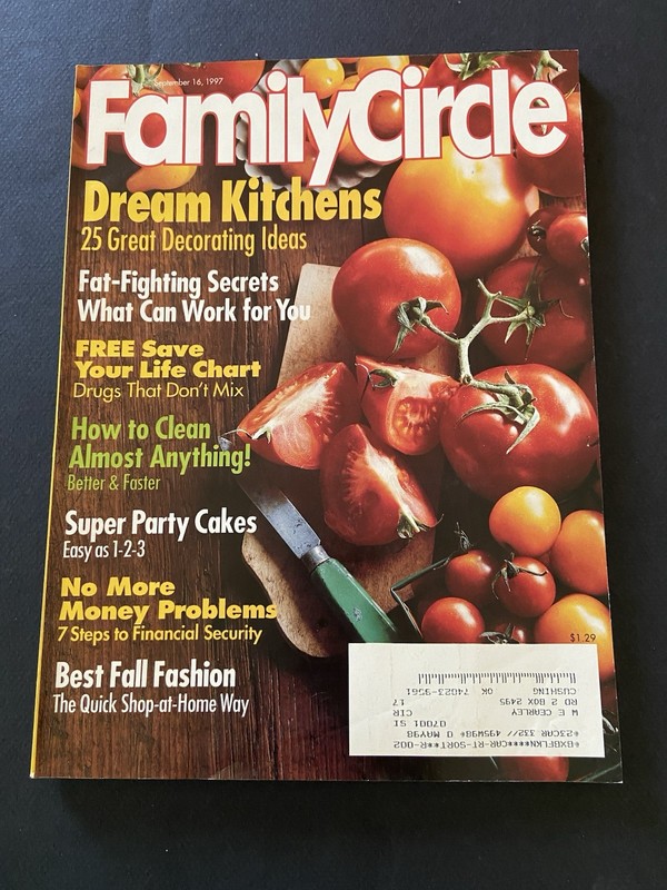 FAMILY CIRCLE Magazine, SEPTEMBER 16, 1997, DREAM KITCHENS, SUPER PARTY CAKES!