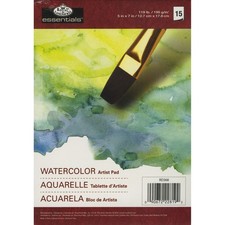 Essentials Watercolor Artist Paper Pad 5"X7" 15 sheets