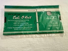 Calc-O-Knit Stitch Gauge 5 Vintage/New/Sealed Package Made In USA