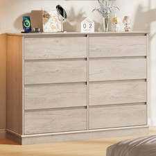 Dresser for Bedroom with 8 Drawer ,Wide Wood Chest of Drawers ,Storage Dresser