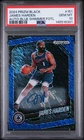 2024-25 Panini Prizm Black Autograph #151 James Harden Blue Shimmer /25 PSA 10