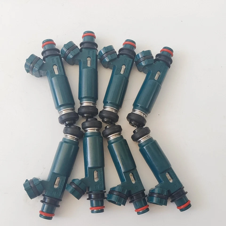 8X Inyectores de combustible DENSO 23250-50040 para Toyota Tundra Lexus GX470 4,7 L V8 98-05 Foto 3 de 4