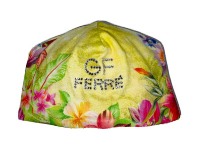 GF Ferre Baby Mütze Neugeborene Diamanten verziert - Blumenmuster - neu mit Etikett - UVP 42£