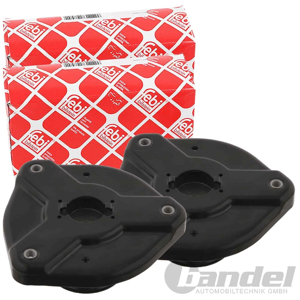 2x FEBI FEDERBEINSTÜTZLAGER DOMLAGER VORNE für MERCEDES C+E-KLASSE W204 A207