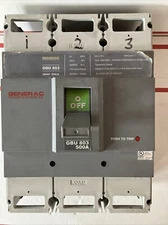 Generac GBU803 3 Pole 500 AMP 35kA 480v Main Circuit Breaker