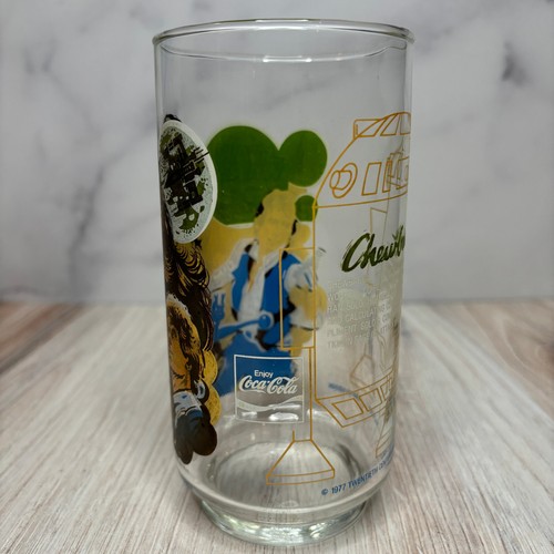 Vintage 1977 Star Wars CHEWBACCA Burger King Coca Cola Limited Edition Glass VTG - Picture 3 of 7
