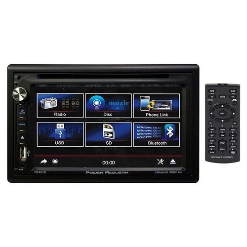 Power Acoustik PD-651B | 6.5 Inch Double Din Touchscreen Head Unit Car Radio