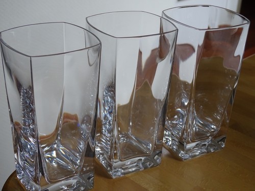 SEVRES 3 GRANDS VERRES A JUS DE FRUIT CRISTAL ht 15 cm signés - Picture 2 of 8