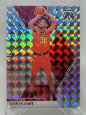 2019-20 Panini Mosaic Silver Mosaic Prizm Damian Jones #34 Hawks A6B