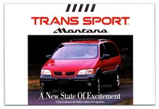 1997 - Pontiac Trans Sport Montana Mini Van Sales Mailer Postcard Unposted