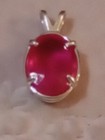 EARTHMINED CERTIFIED GEM TESTED HEATED PINK SAPPHIRE 9.27ct 925S PENDANT & CHAIN — photo 9