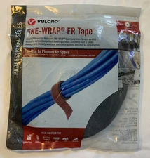 VELCRO ONE-WRAP Tape Professional Hook And Loop Cable Tie Black 3/4" x 75’ 30987