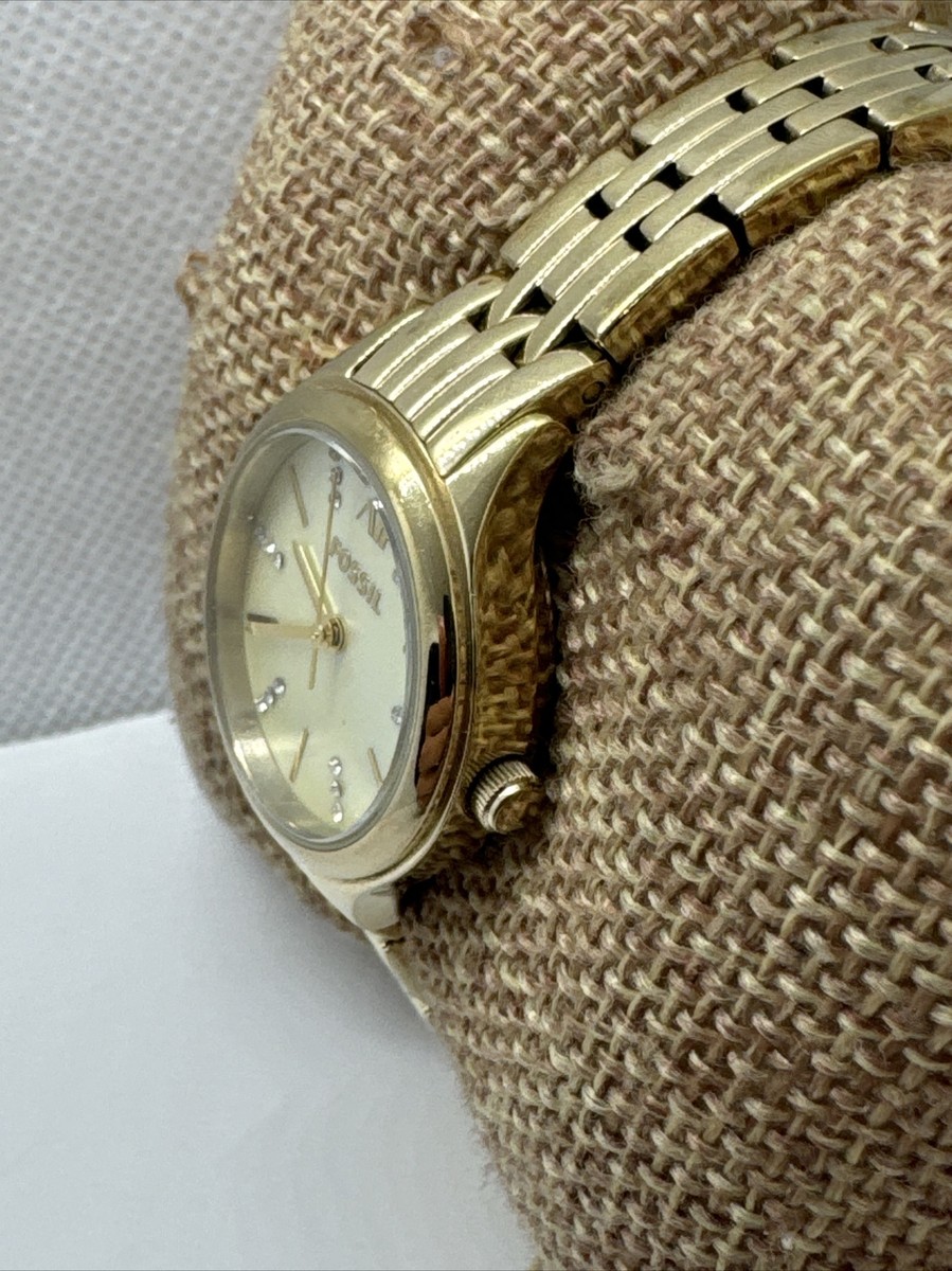 [関税込/国内発] FOSSIL 腕時計 BQ3334 26mm ゴールド Fossil Suitor Mini Gold 26mm Ladies Watch - BQ3334 for sale